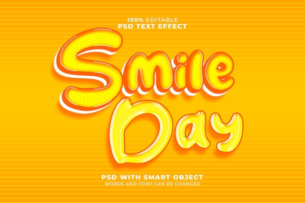 Smile day-texteffekt