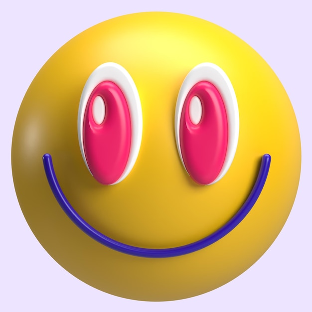 Smiley-Gesicht 3D-Element