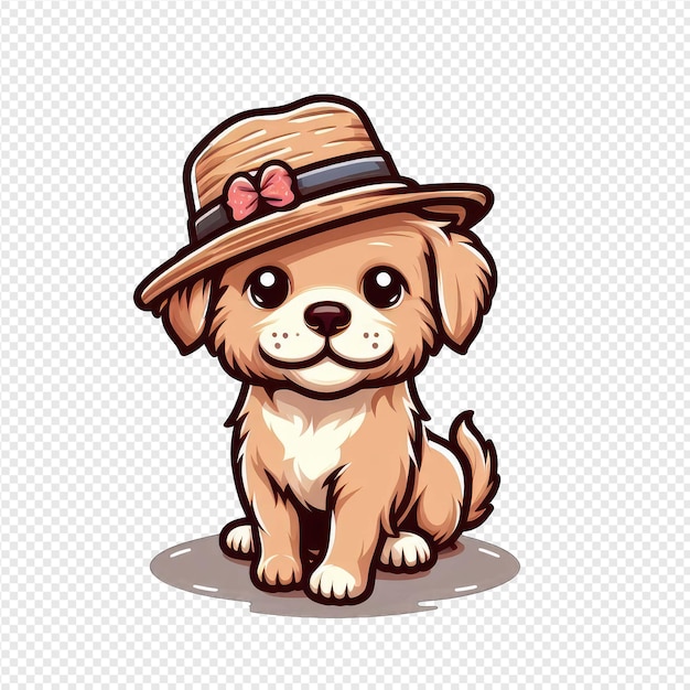 Smiling puppy png-aufkleber