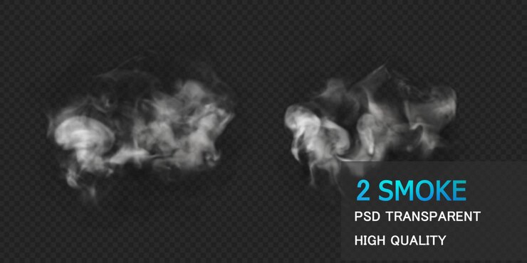 Smoke design premium psd