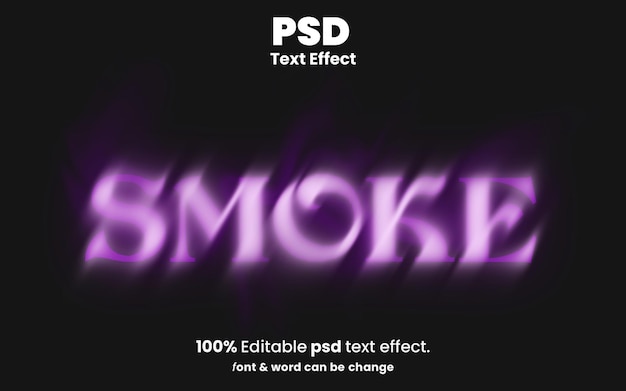 Smoky Text-Effekt-PSD-Vorlage