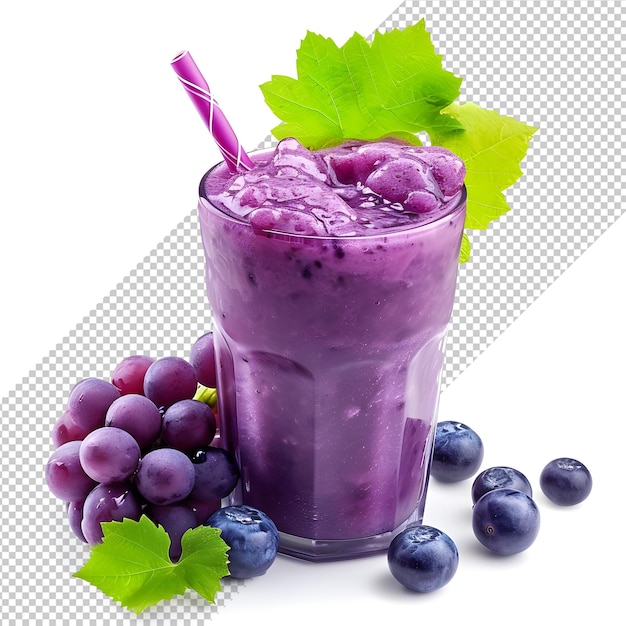 Smoothie aux raisins dans un verre PNG