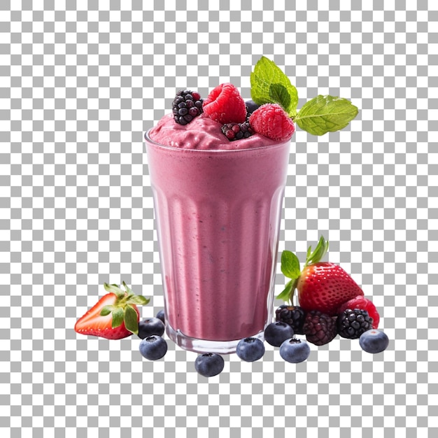 PSD smoothie sur fond transparent