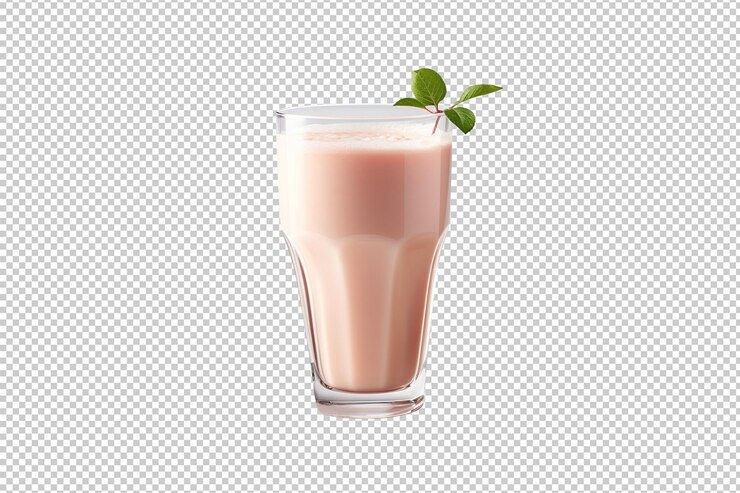 PSD smoothie de manzana aislado sobre un fondo transparente