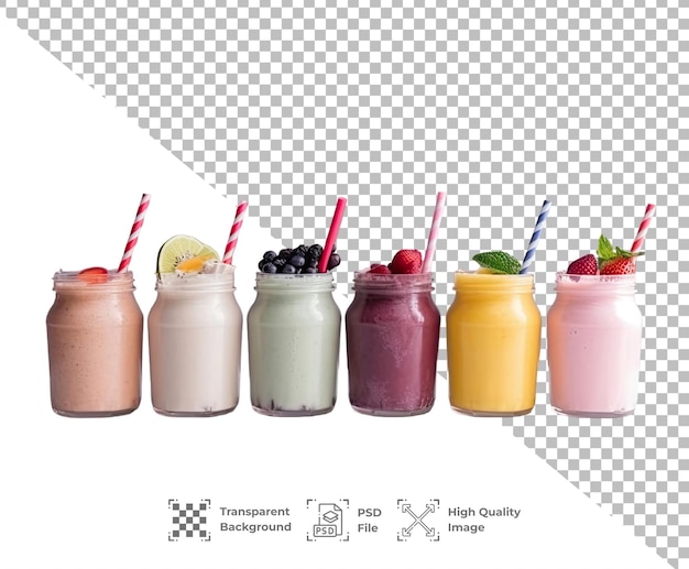 PSD smoothies de psd aislados sobre un fondo transparente