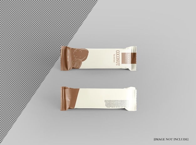 Snack Bar Packaging Mockup