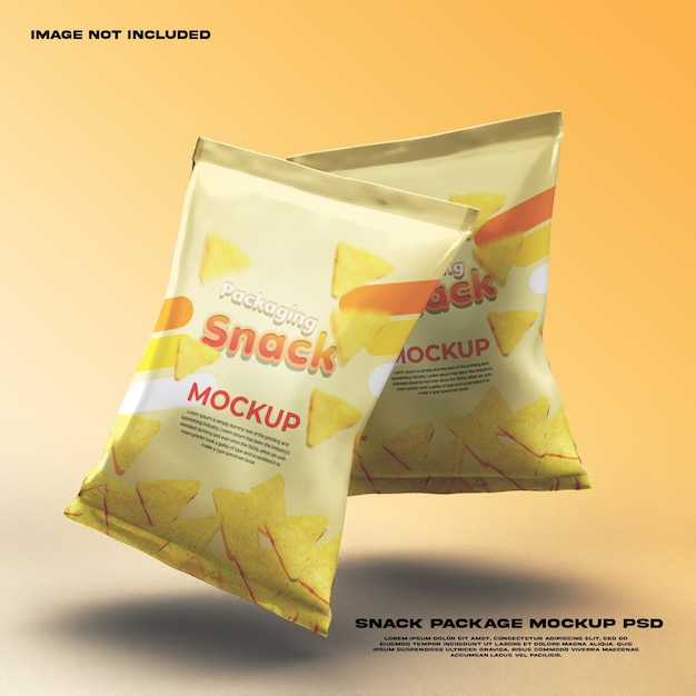 PSD snack-paket-modell psd