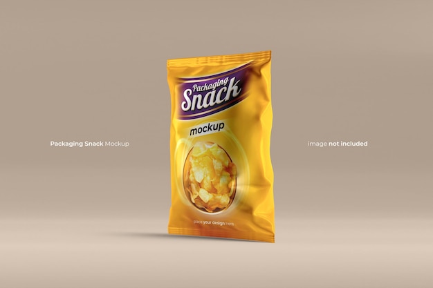 Snack Pouch Bolso de Plástico Mockup Psd
