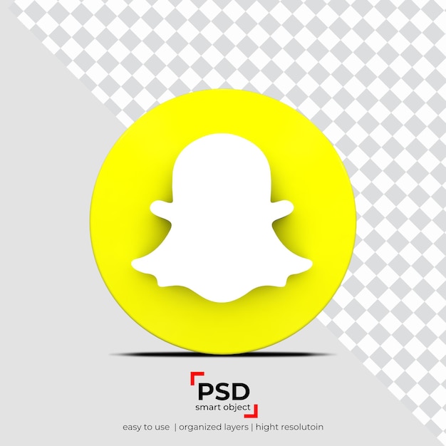 Snap Chat-Vorderansicht, Anwendungstransparenz, Hintergrund und schwebende Objekte
