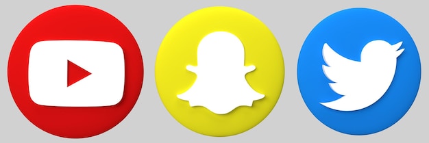 Snapchat 3d icono hacer plástico