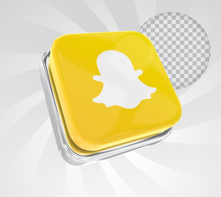 PSD snapchat 3d iconos de redes sociales