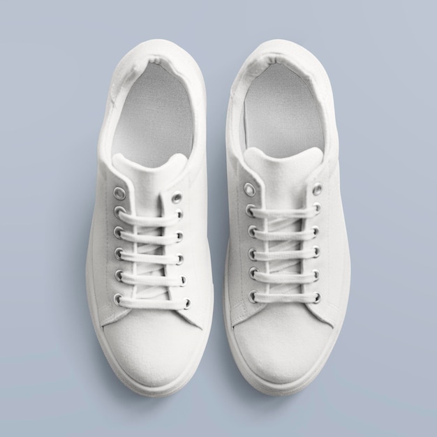 Sneakers de lona branca psd sapatos de mulher 39s