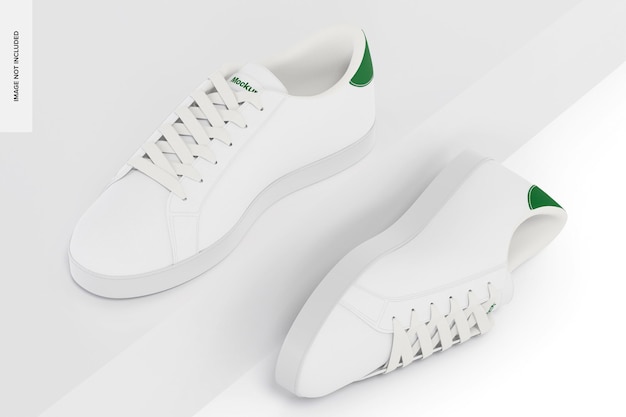 Sneakers Schuhe Mockup, Perspektive