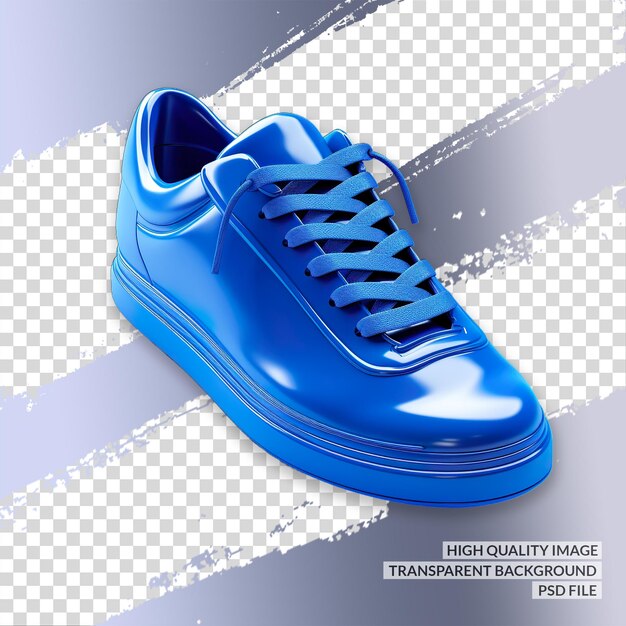 PSD sneakers vista lateral png 3d png clipart transparente fundo isolado