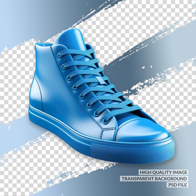 sneakers vue angulaire png 3D PNG clipart fond isolé transparent