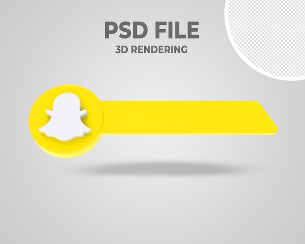 Snipchat Lower Third Banner Estilo 3D