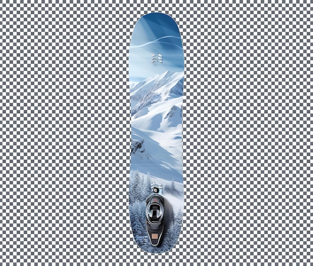 PSD le snowboard burton isolé sur un fond transparent