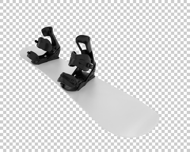 PSD snowboard isolado em fundo transparente ilustração de renderização 3d