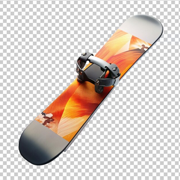 PSD snowboarder en un fondo transparente