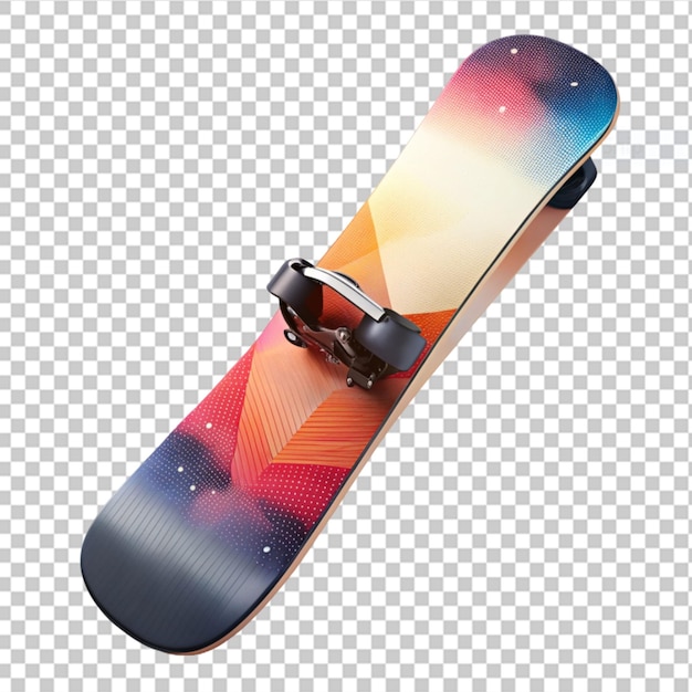 PSD snowboarder en un fondo transparente