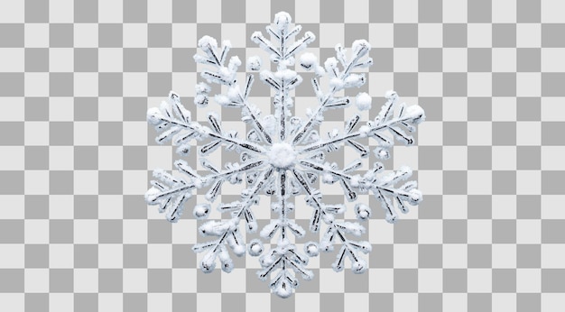 snowflake close up created with generative ai technology png