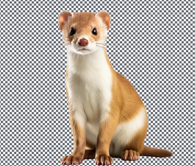 PSD so cute stellar stoat isolado em fundo transparente