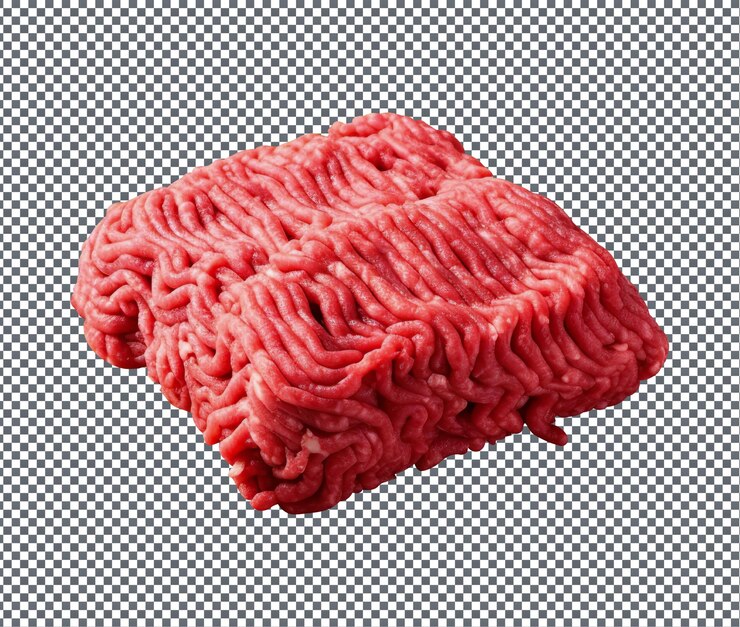 PSD so leckeres hackfleisch isoliert auf transparentem hintergrund