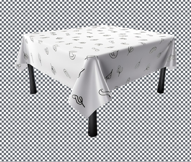 So schöne Abschluss Tischdecke isoliert auf durchsichtigem Hintergrund