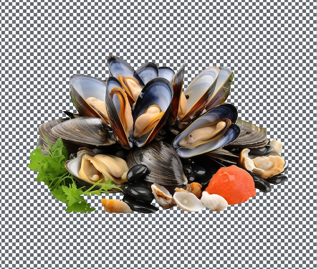 So schöne Muscheln isoliert auf transparentem Hintergrund