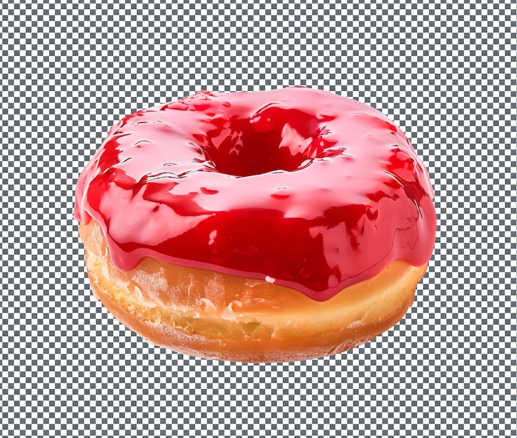 PSD so sweet jelly filled donut isolated on transparent background
