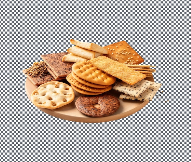 So yummy Crackers Various isolated on transparent background