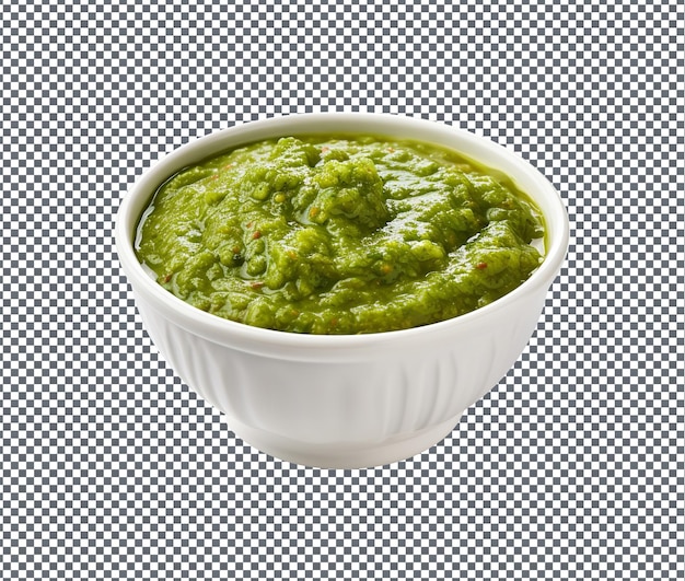 So Yummy Green Tomato Chutney isolated on transparent background