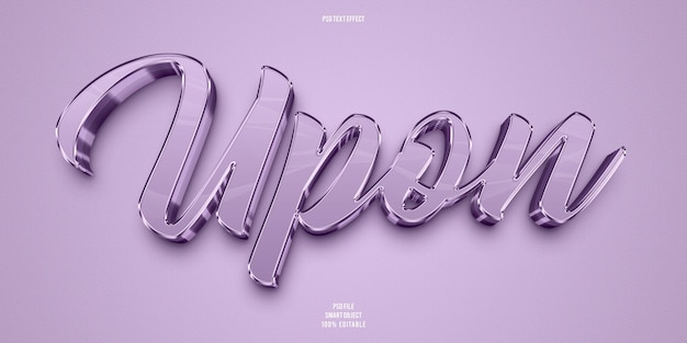 Sobre el efecto de texto editable en 3D
