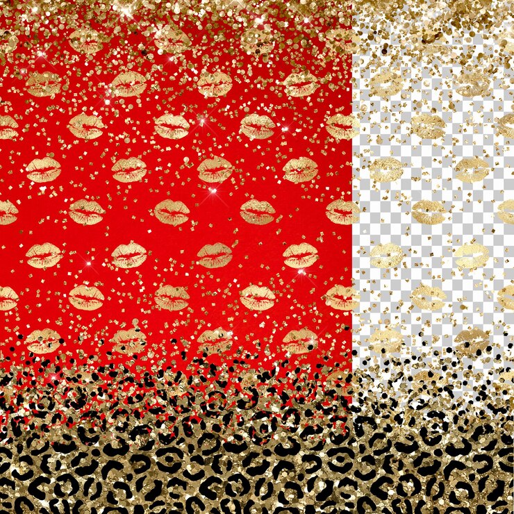 PSD sobreposições de padrão dourado com brilho de papel digital com brilho sem costura fundo de brilho