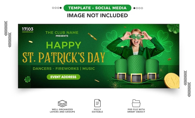 Social-media-banner happy st. patricks day