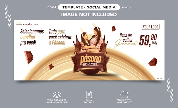 Social-media-banner instagram gourmet-ostern