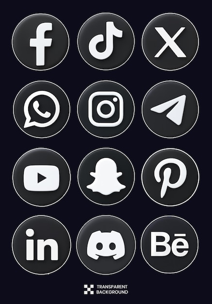 Social Media Collection 3d