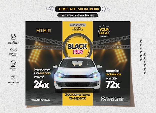 Social media concessionaria oferta de black friday brasil