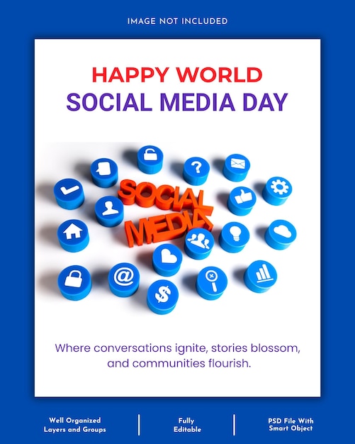 Social Media Day Poster Template