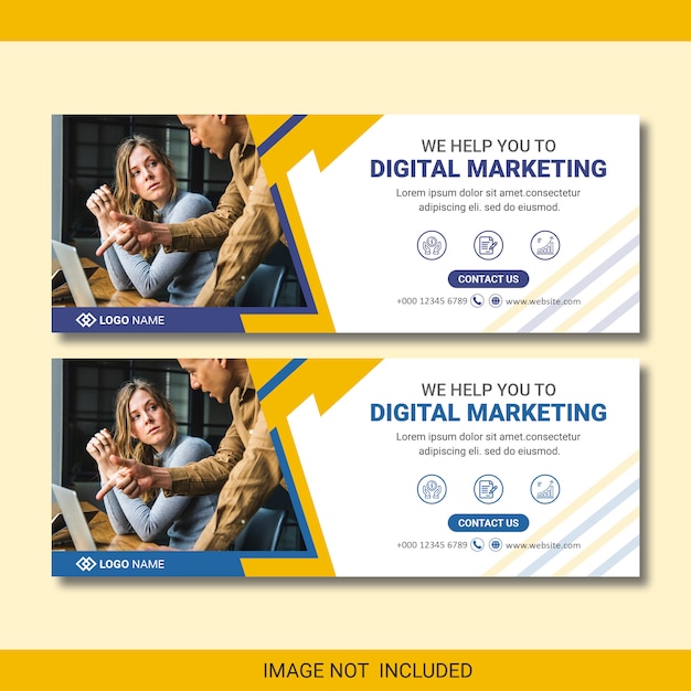 Social Media decken Banner ab