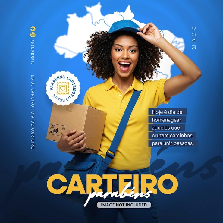 PSD social media dia do carteiro dia dos carteiros das redes sociais