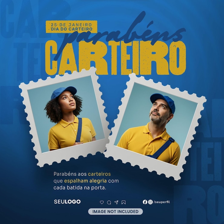 PSD social media dia do carteiro dia dos carteiros das redes sociais