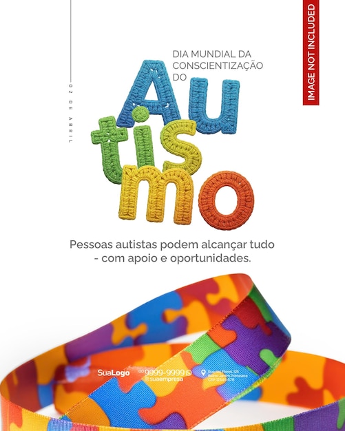 Social Media Dia Mundial da Conscientizacao do Autismo (Giornata mondiale della consapevolezza dell'autismo)