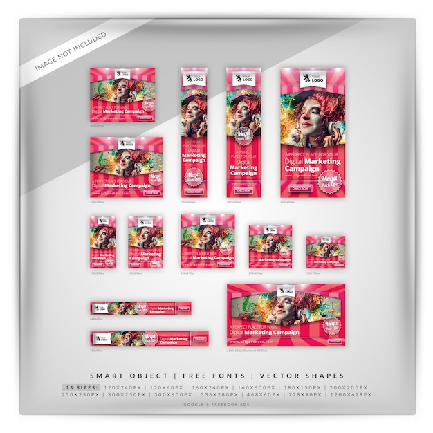 Social Media e Google Banner Set