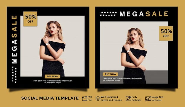 Social Media Fashion Post Design moderner einfacher Modeverkauf 2