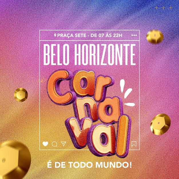 Social-Media-Feed Karneval von Belo Horizonte
