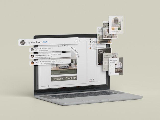 Social-Media-Gerät-Mockup-Design.