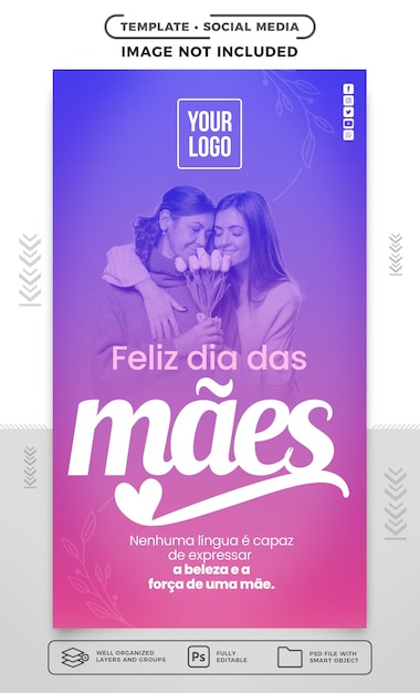 Social-Media-Geschichten instagram Happy Mother's Day Delicate