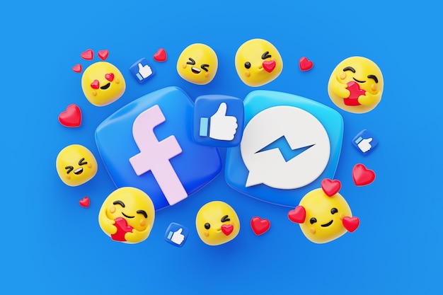 Social-Media-Hintergrund mit Emojis