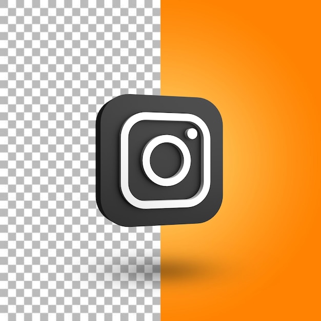 PSD social media icon 3d-rendering